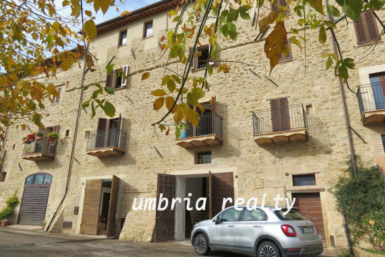 Four storey medieval stone village house